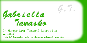 gabriella tamasko business card